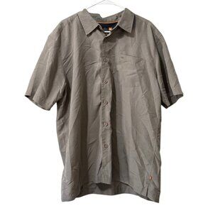Quicksilver Waterman‎ Collection Sz XL Mens Button Down Shirt Lightweight Preppy